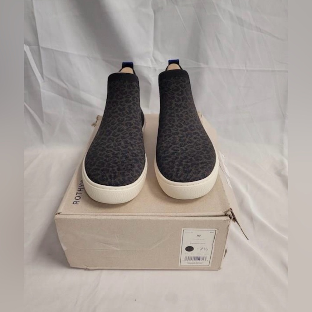 Rothy’s Leopard Print Chelsea Boots - Picture 3 of 6